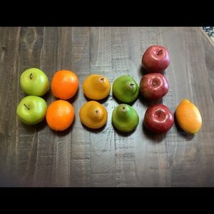 Artificial fruit. Bowl filler. Set of 12